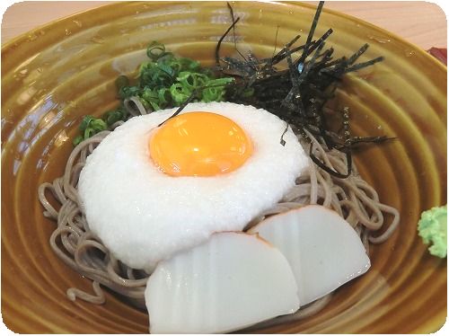 【大阪釆なり(はんなり)うどん きらく】∥山かけそば(アップ)∥ (9)