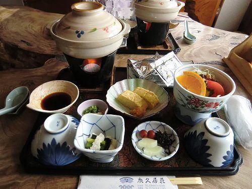 割烹旅館 鹿久居荘 赤穂 ・朝食 (1)