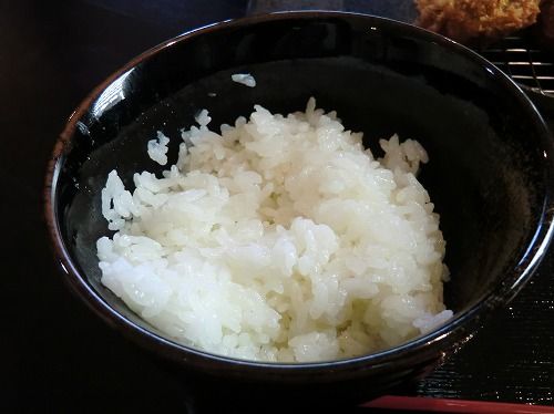 【お食事処 とんかつ・串かつ　心（こころ）】 (あとは、ご飯と豚肉入り味噌汁とお新香。)