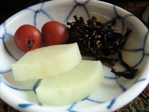 割烹旅館 鹿久居荘 赤穂 ・朝食 (10)お漬物