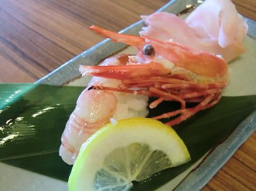 にぎり寿司・海鮮料理 播磨水産 加古川平津店 (ボタンエビにぎり一貫)