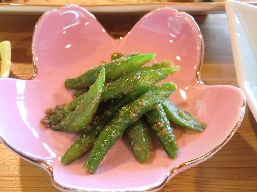 【ゆったりくつろげる農家レストラン 土一七日屋台】*鹿カツ定食* 隠元豆の胡麻和え(13)