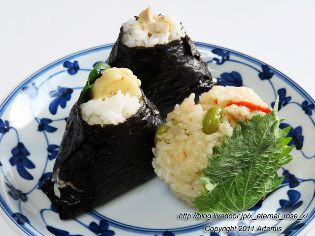 移転オープン 米屋のにぎりめし 山田村 岡山高島屋店 えび天 豆ごはん ツナマヨ Eternal Rose エターナルローズ