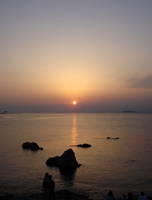 夕日
