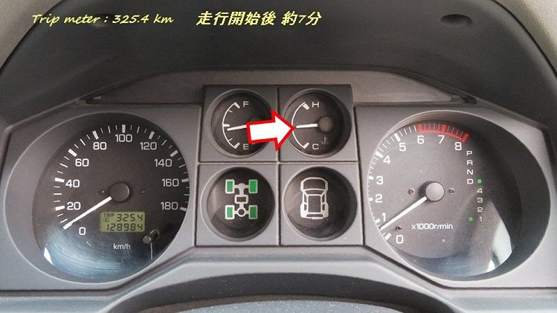 PAJERO 水温計異常 !!!!! メーター基板 が 原因 だった 