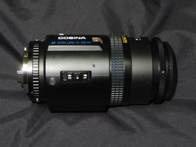 COSINA AF 75-200mmF4.5 MC MACROをQに。（Q装着画像等追加