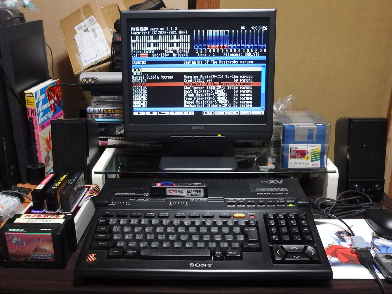 SONY MSX2+ HB-F1XVのLCDモニターを変更 : HitBitと楽しい仲間たち