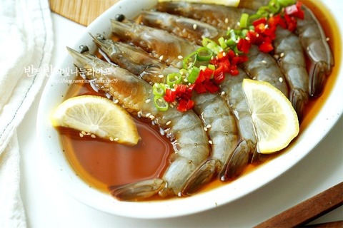 エビの醤油漬け