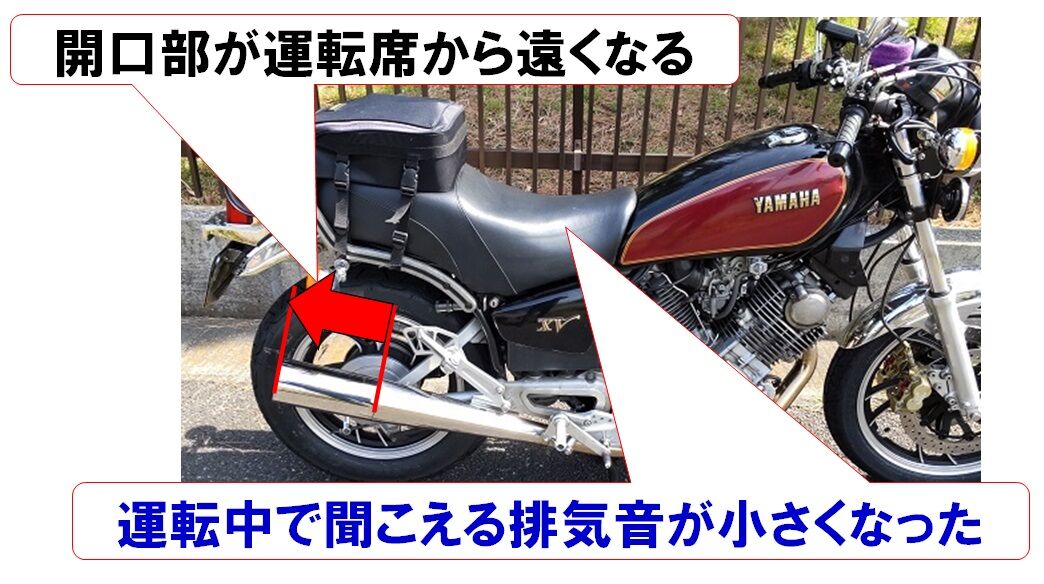 Xv750 マフラーカッター装着と失敗 Yamaha Xv750 Custom Xv750 マフラーカッター装着と失敗 Yamaha Xv750 Custom