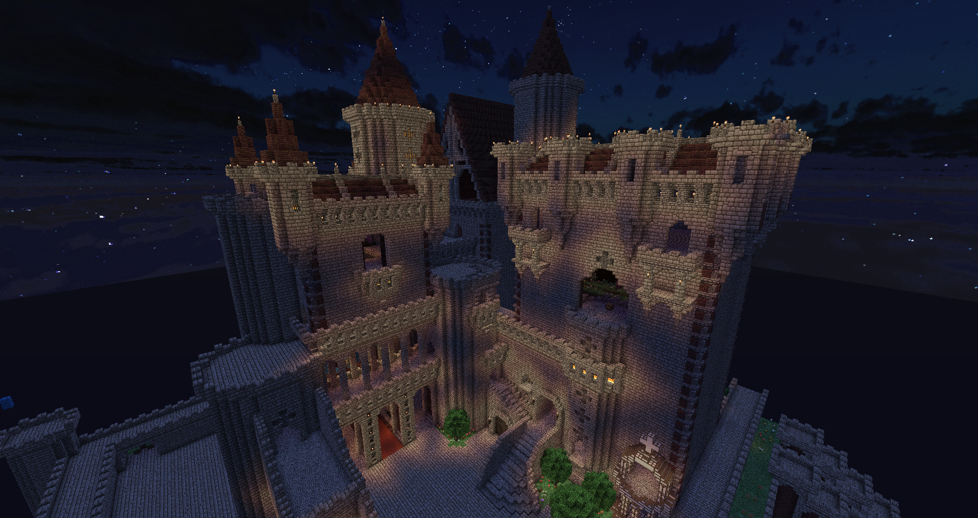 Minecraft りんごさんの建築紹介 白雪姫のお城 りんごのminecraft