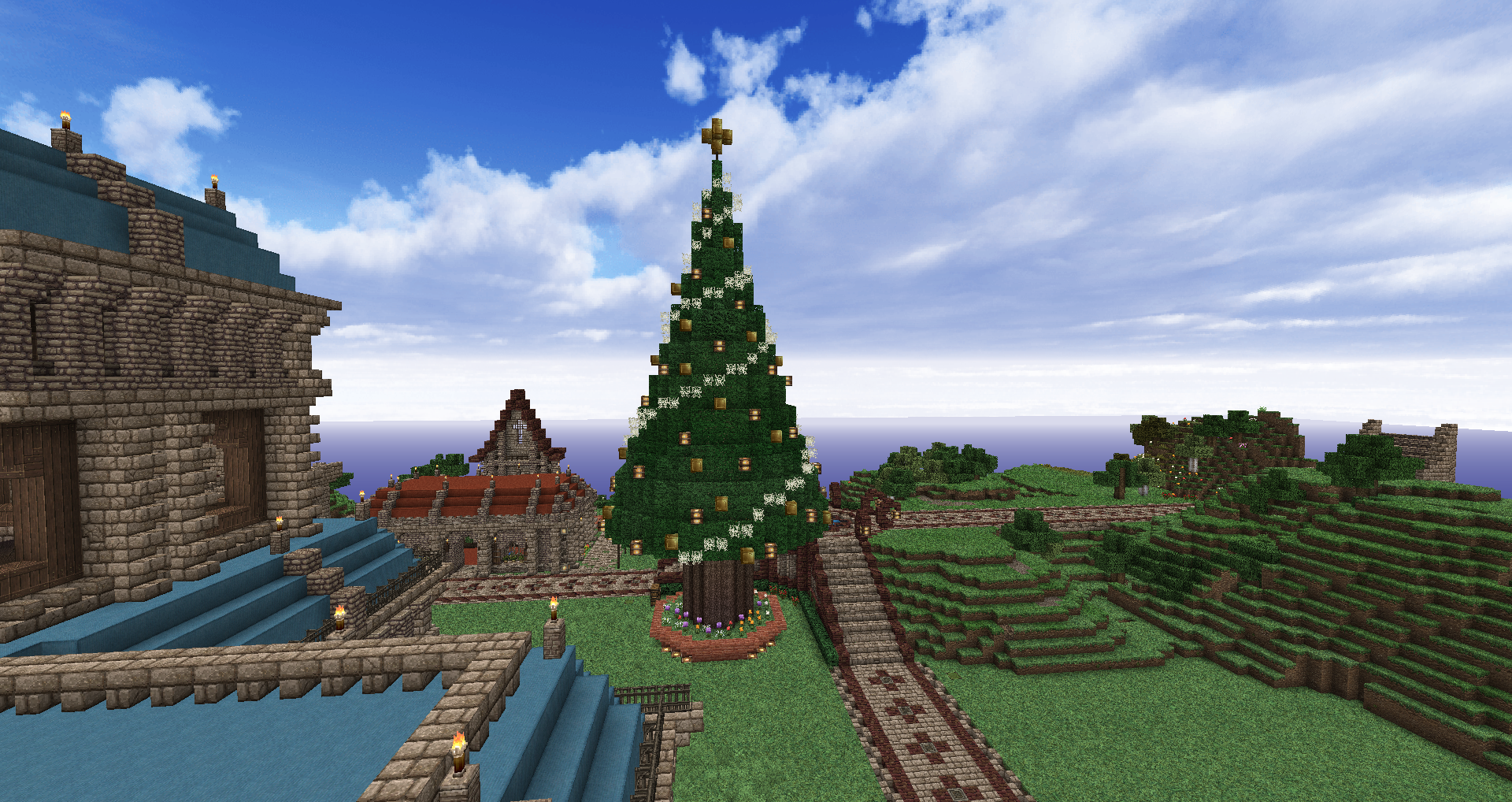 Minecraft りんごさんの建築紹介 クリスマス りんごのminecraft