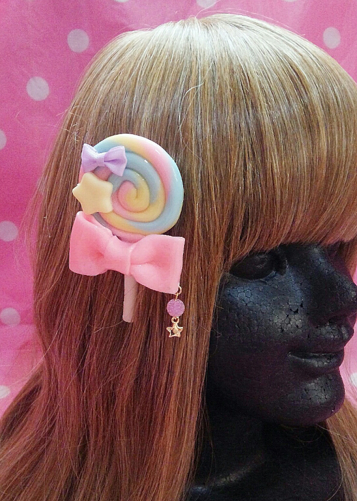 8月のオーダーアクセ キャンディヘアクリップ キャンディブレスレット Berry Cat 8月のオーダーアクセ キャンディヘアクリップ キャンディブレスレット Berry Cat
