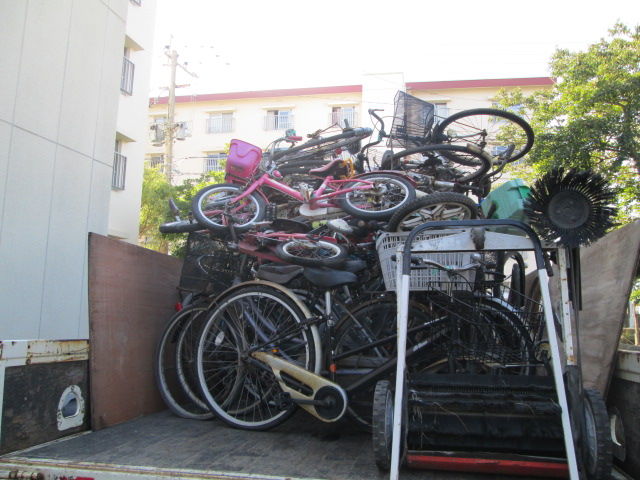 本日は鹿児島市内で放置自転車 バイクの処分をしました。 : 鹿児島で 
