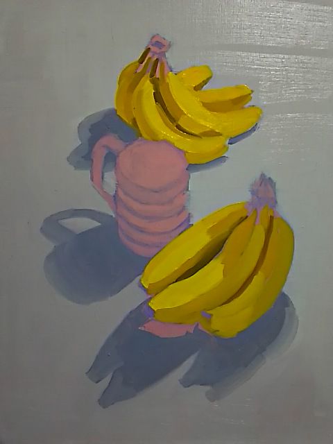 バナナの静物 : 森 和彦 楽しい油彩画制作
