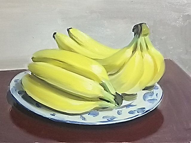 バナナの油絵