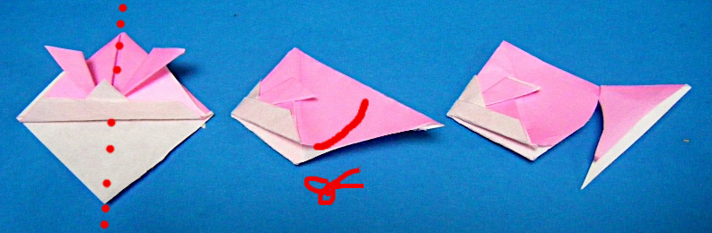 折り紙 金魚の折り方 永遠の破片