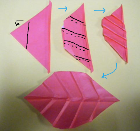折り紙 葉っぱの折り方 ｵﾘｼﾞﾅﾙ 永遠の破片