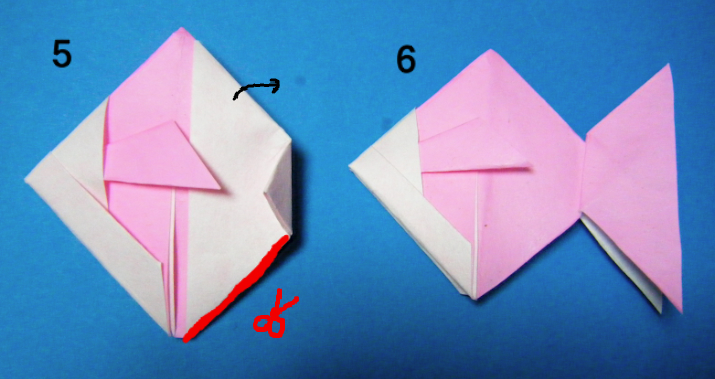 折り紙 金魚の折り方 永遠の破片