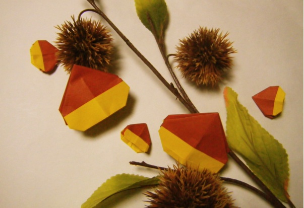 折り紙 栗の折り方 永遠の破片