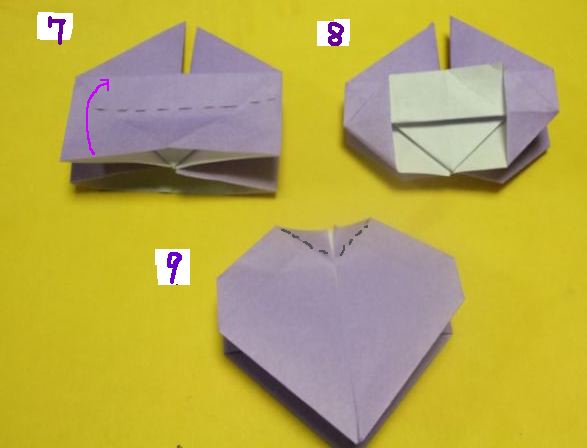 バレンタインのハート折り紙 永遠の破片