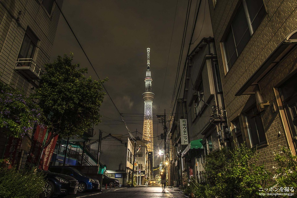 本所吾妻橋_A3_東京スカイツリー