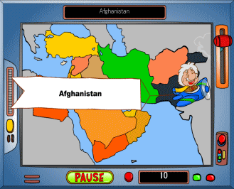 地理ゲーム　中央アジア