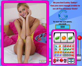 グラマー美女のスロットゲーム