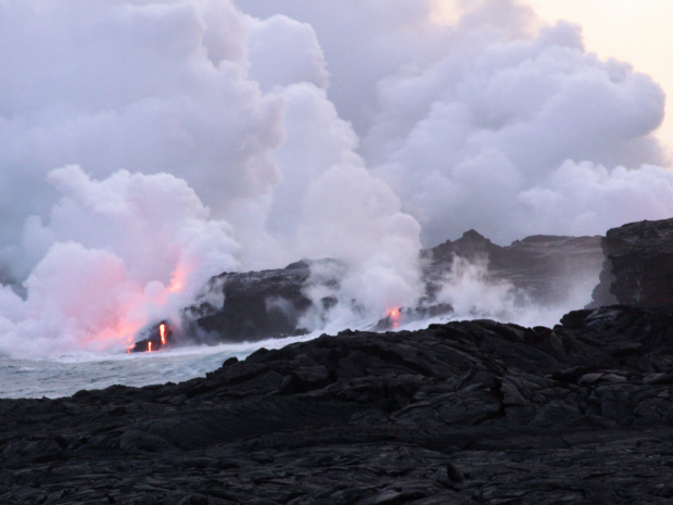 ハワイ島 キラウエア火山 カラパナ Bagus日記