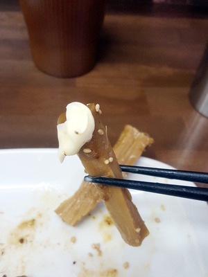 メンマにマヨネーズ