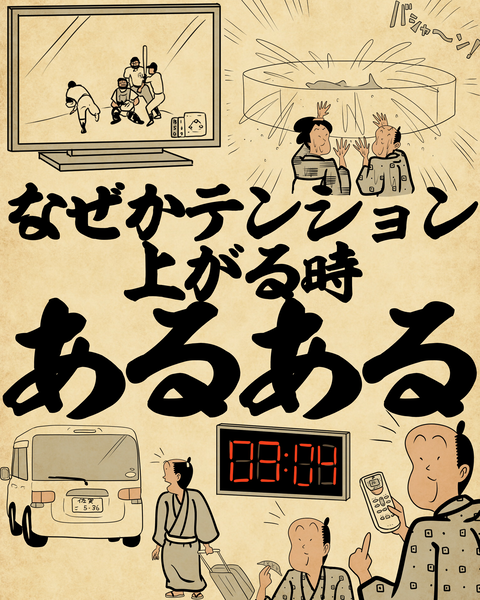 なぜかテンション上がる時あるあるでござる : 山田全自動のあるある