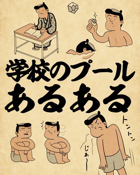 学校のプールあるあるでござる 山田全自動のあるある日記 Powered By ライブドアブログ