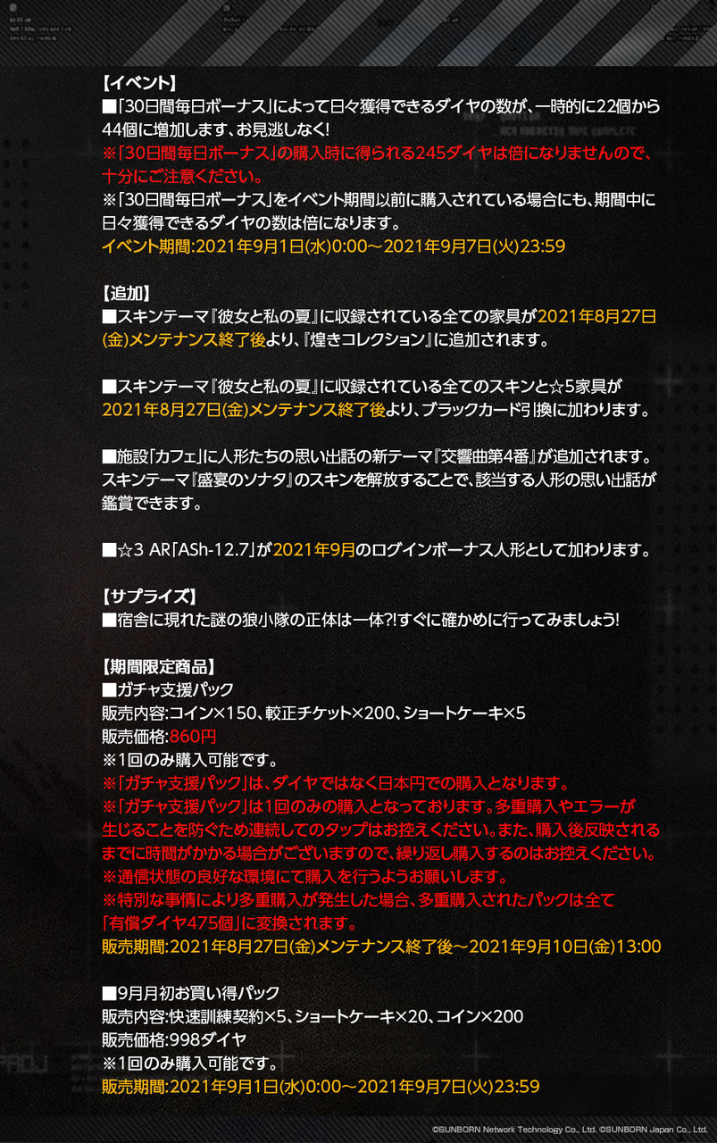 ドールズフロントライン 鍋蓋遅報 ドルフロ アクナイ他