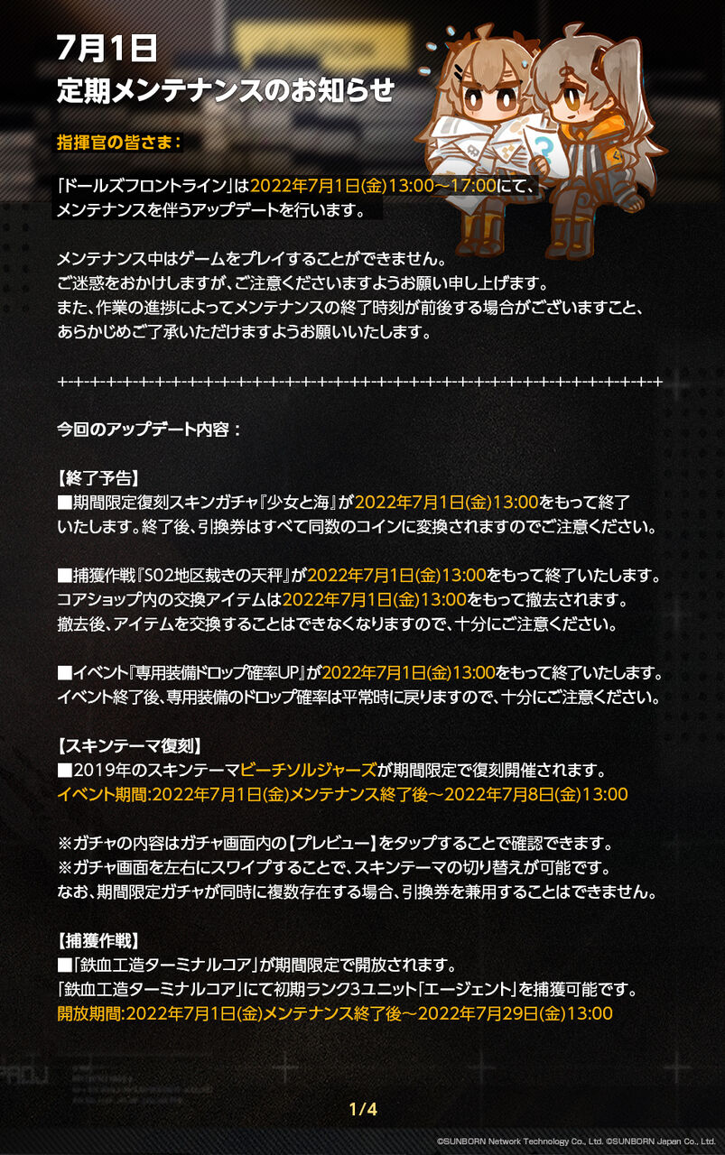ドルフロ1430日目 迫る大型イベントの足音 鍋蓋遅報 ドルフロ アクナイ他 ドルフロ1430日目 迫る大型イベントの足音 鍋蓋遅報 ドルフロ アクナイ他