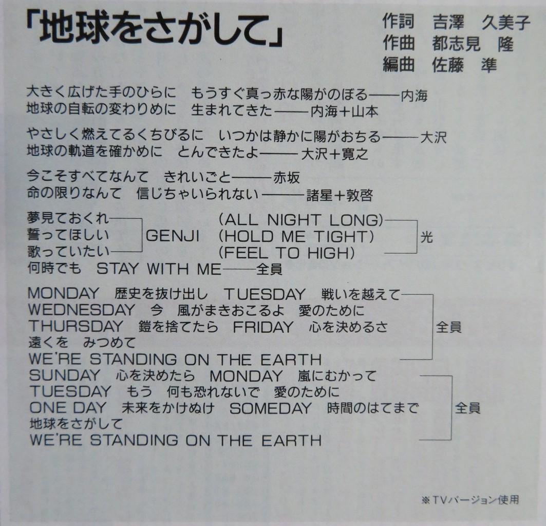 今 明かされる ふりかえって Tomorrow のすべて 七色の虹に包まれた君