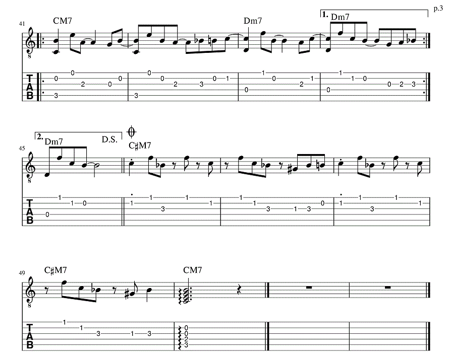 秘密の花園 松田聖子 ギター弾き語りタブ譜 : ギター弾き語りタブ譜など