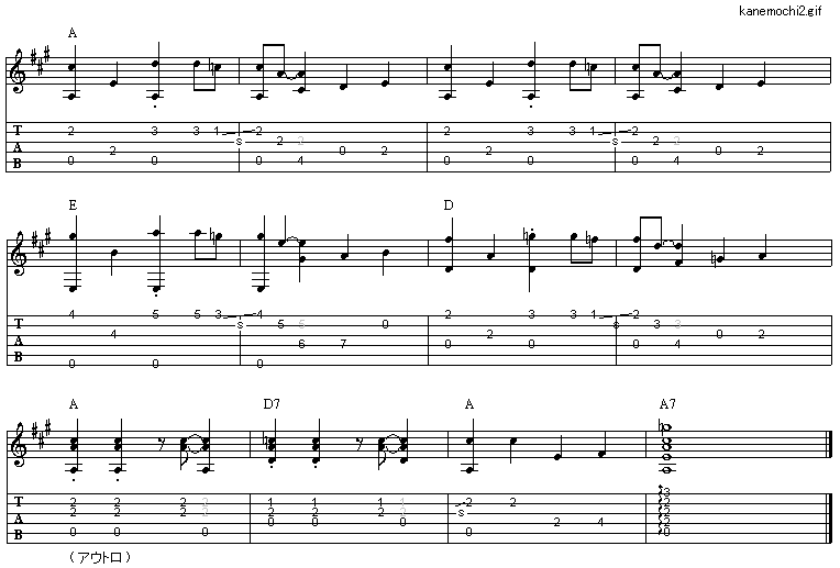 金持ちのオッサン 憂歌団 ギター弾き語りタブ譜 : ギター