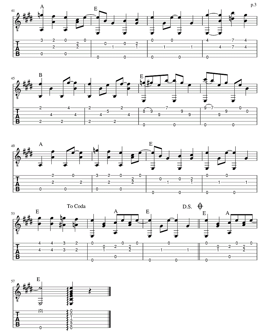 寺町蛸薬師ブルース 田中研二 ギター弾き語りタブ譜 : ギター