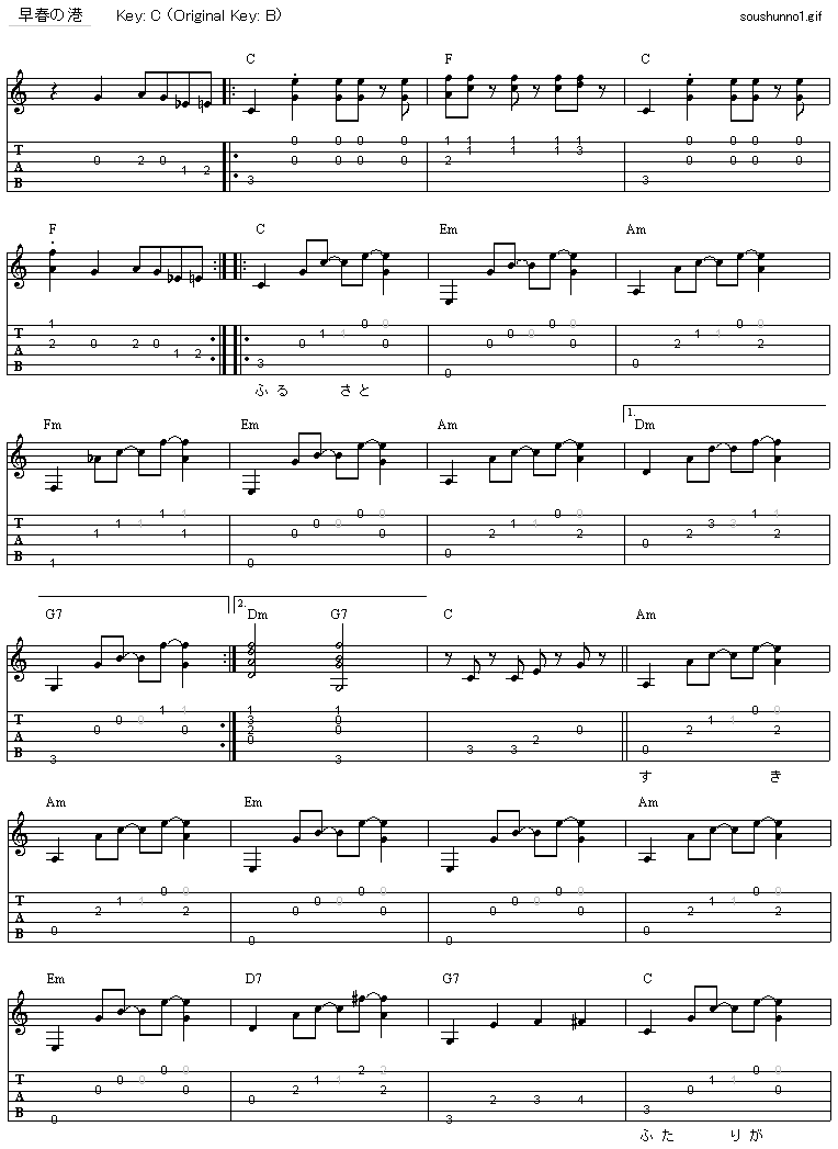 S/楽譜/スクランブル/SCRAMBLE/東京千一夜物語/タブ譜/バンドスコア