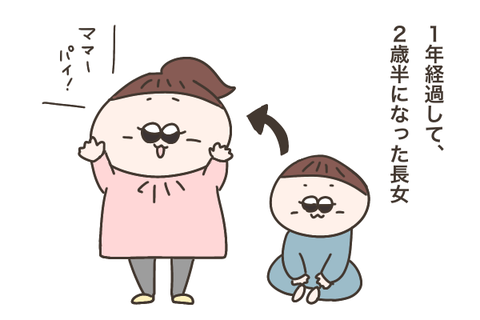 成長した2歳の娘