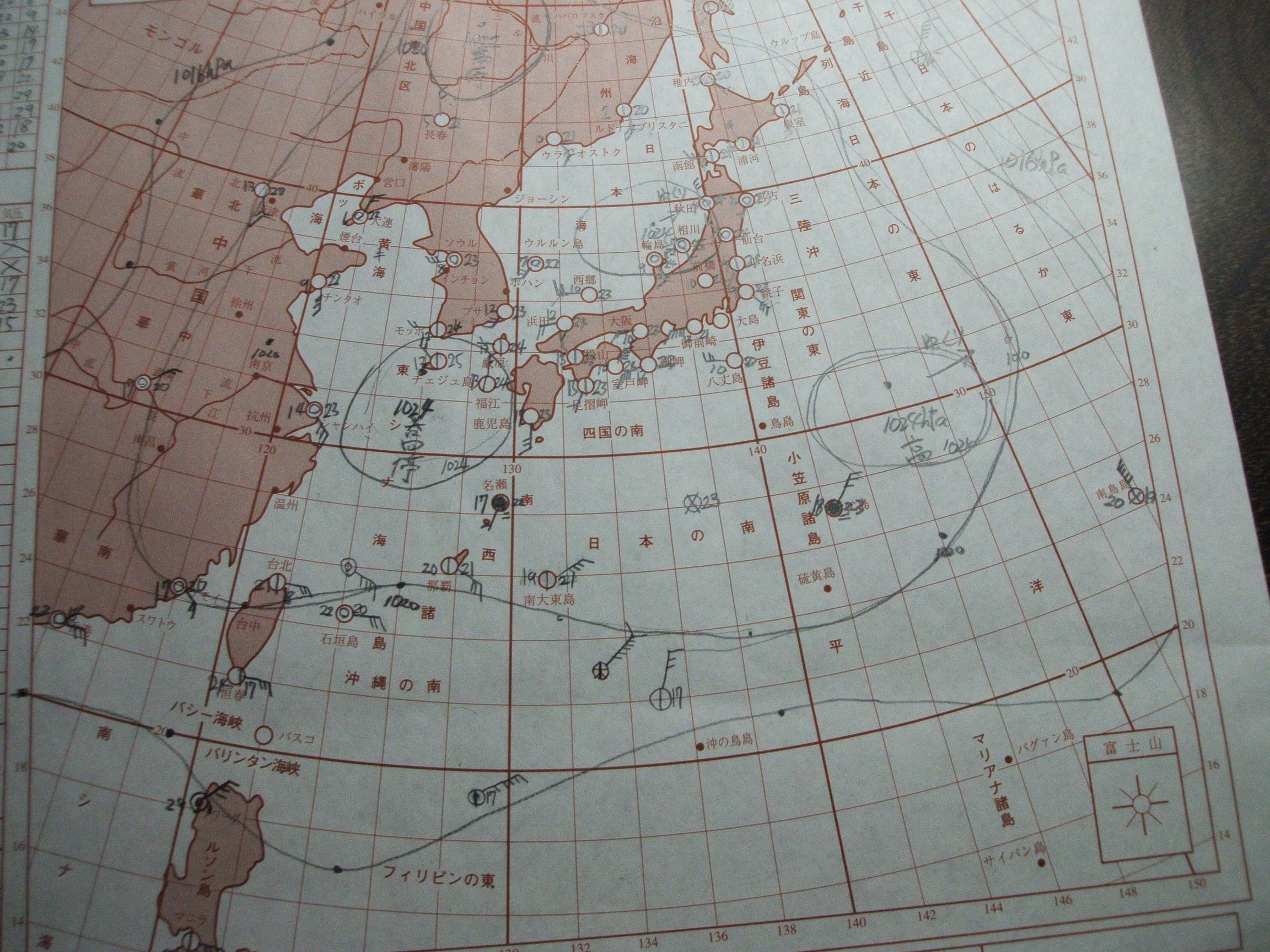 初天気図 目指せ 気象予報士