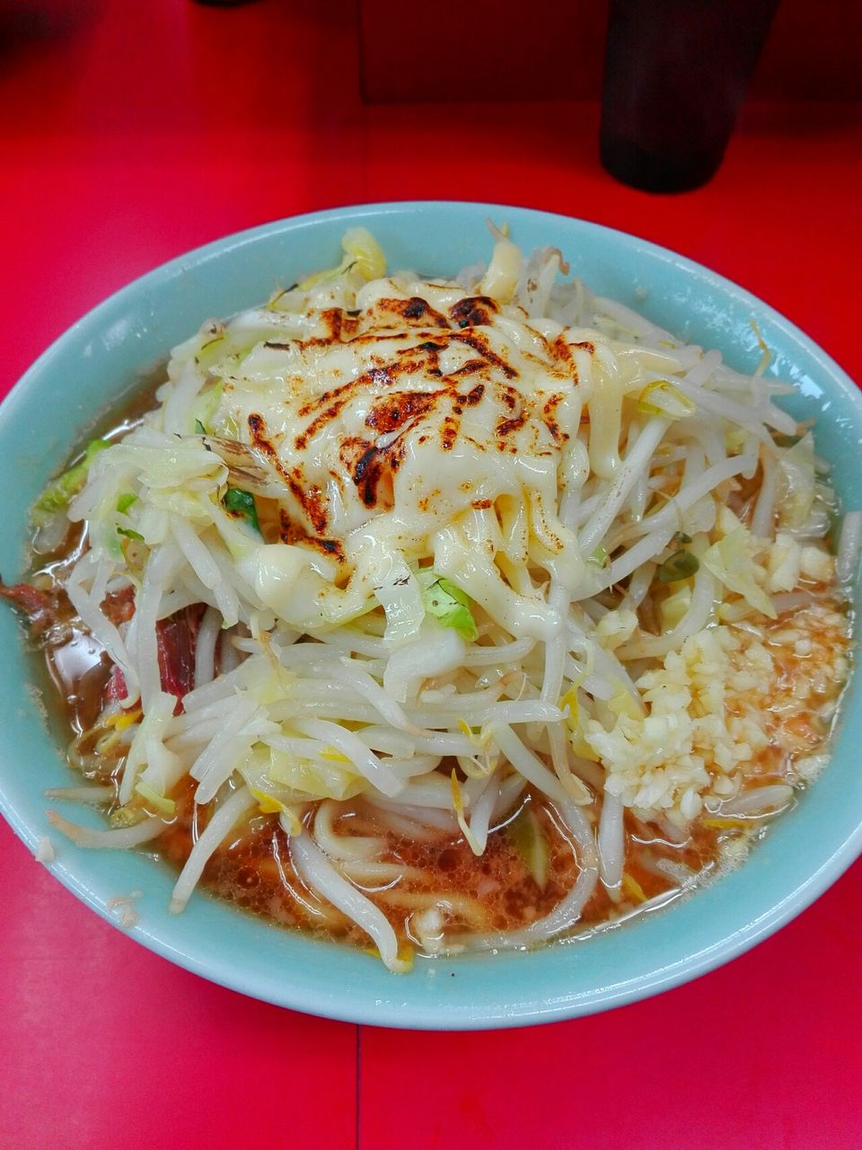 ラーメン二郎 中山駅前店 8周年限定 小ラーメン バター風焼きチーズ 二郎っぽいやつ