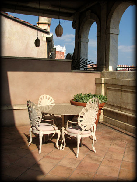 ヴェネツィア サイド テラスルームからの眺め ねずみサイズのフラミンゴノート