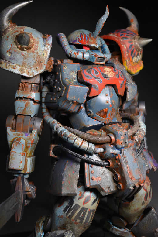 ファイヤー グフ マッド カスタム 1/100スケール マスターグレード グフカスタム改造