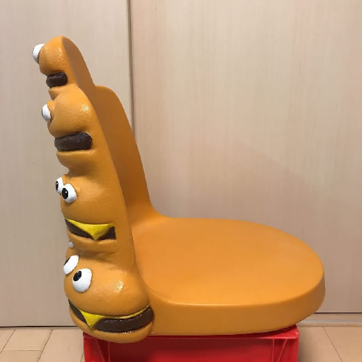 レア!ビンテージ マクドナルド ハンバーガー チェア 椅子 McDonald's