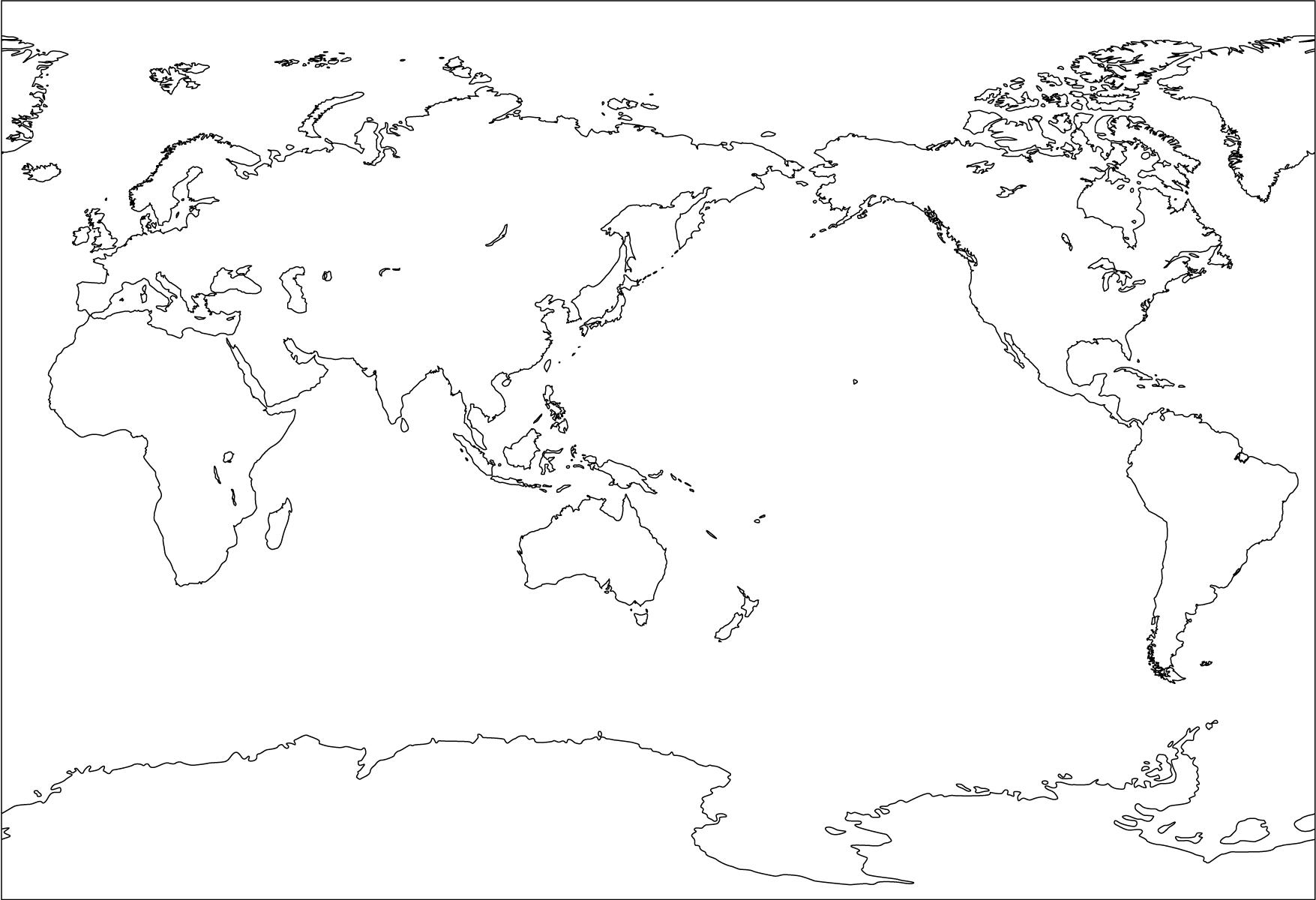 新鮮な世界 地図 国境 ただぬりえ