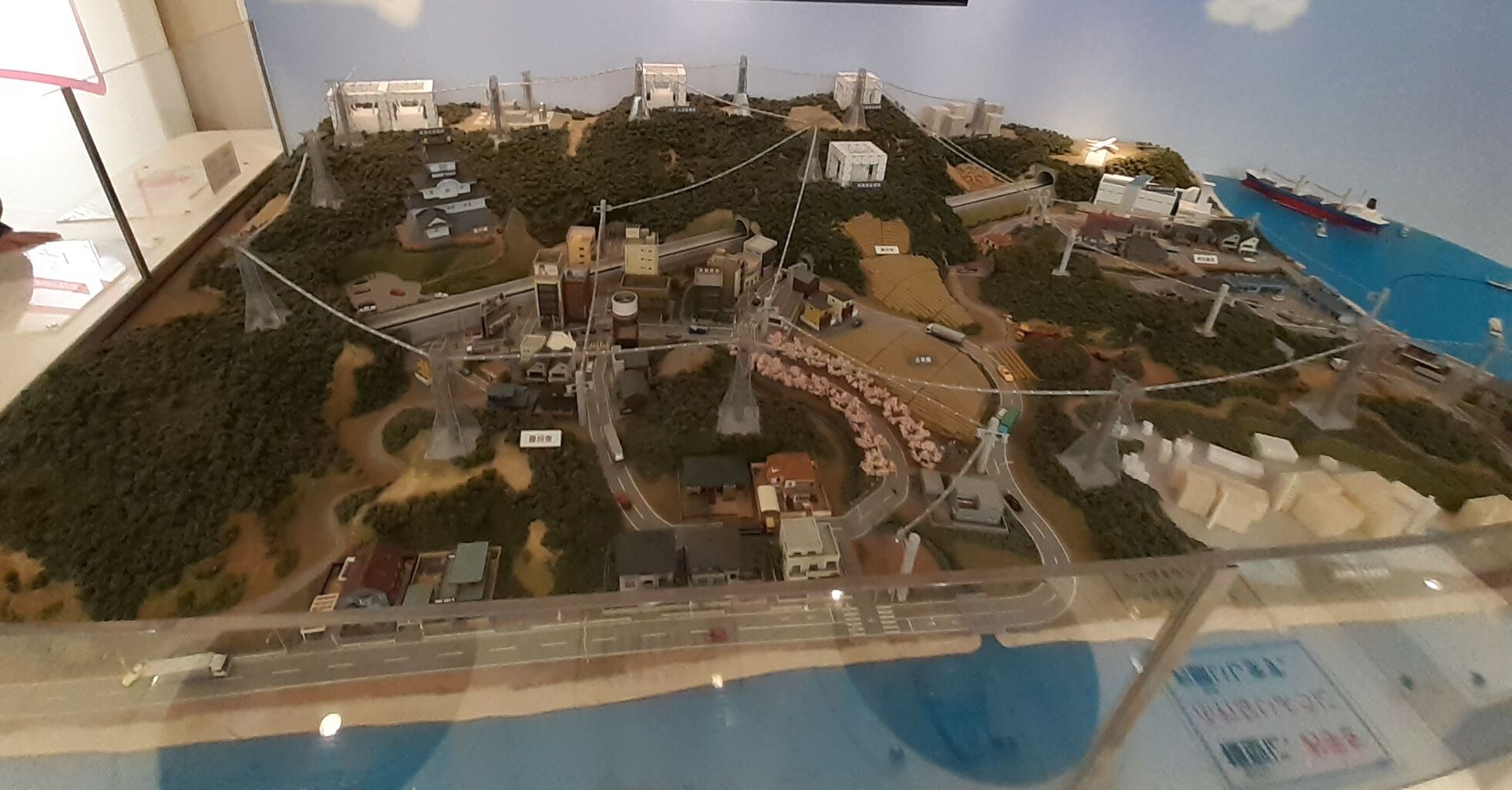 浜岡原子力館のジオラマ その2 1 150の焼津 浜岡原子力館のジオラマ その2 1 150の焼津
