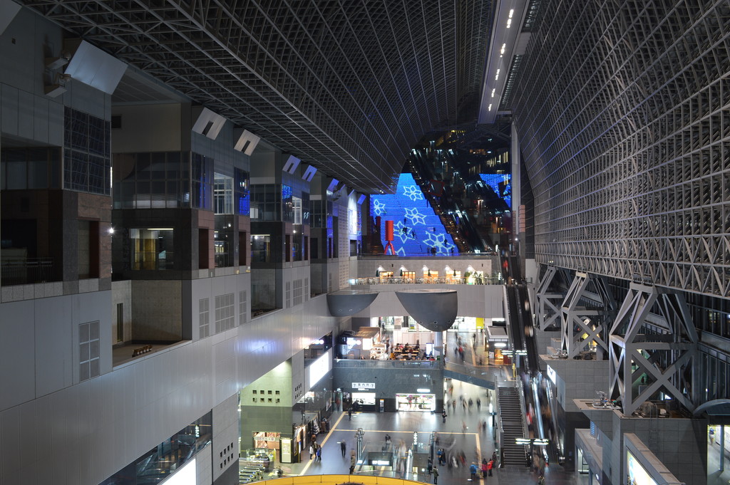 京都 ｊｒ京都駅散策 無免許夜景 おまけに高所恐怖症