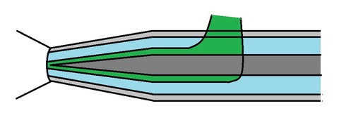 エアーブラシ 断面図