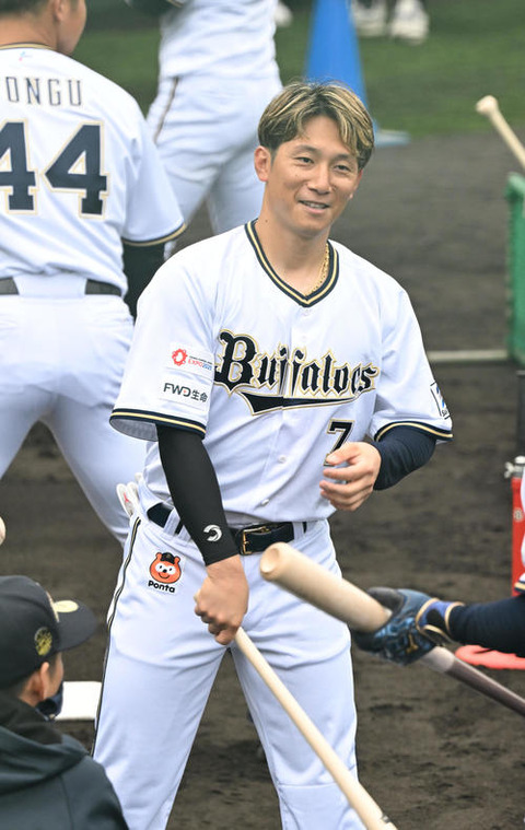オリの西川龍馬 .500 0本 2打点 1盗塁 OPS.986