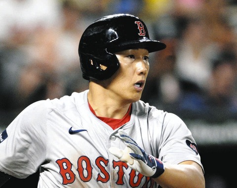 レッドソックス吉田正尚　打率.284　出塁率.355　OPS.772